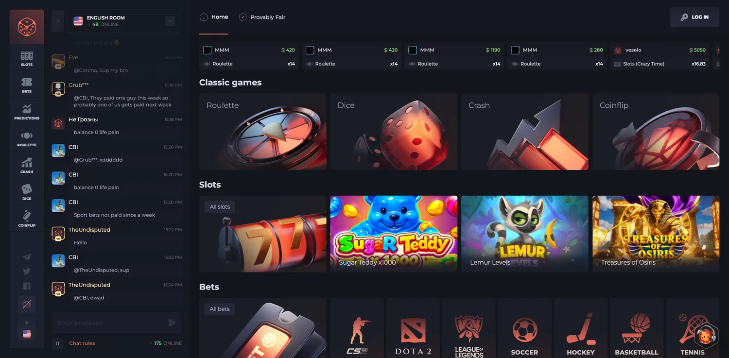 Screenshot of the CSGOPolygon website
